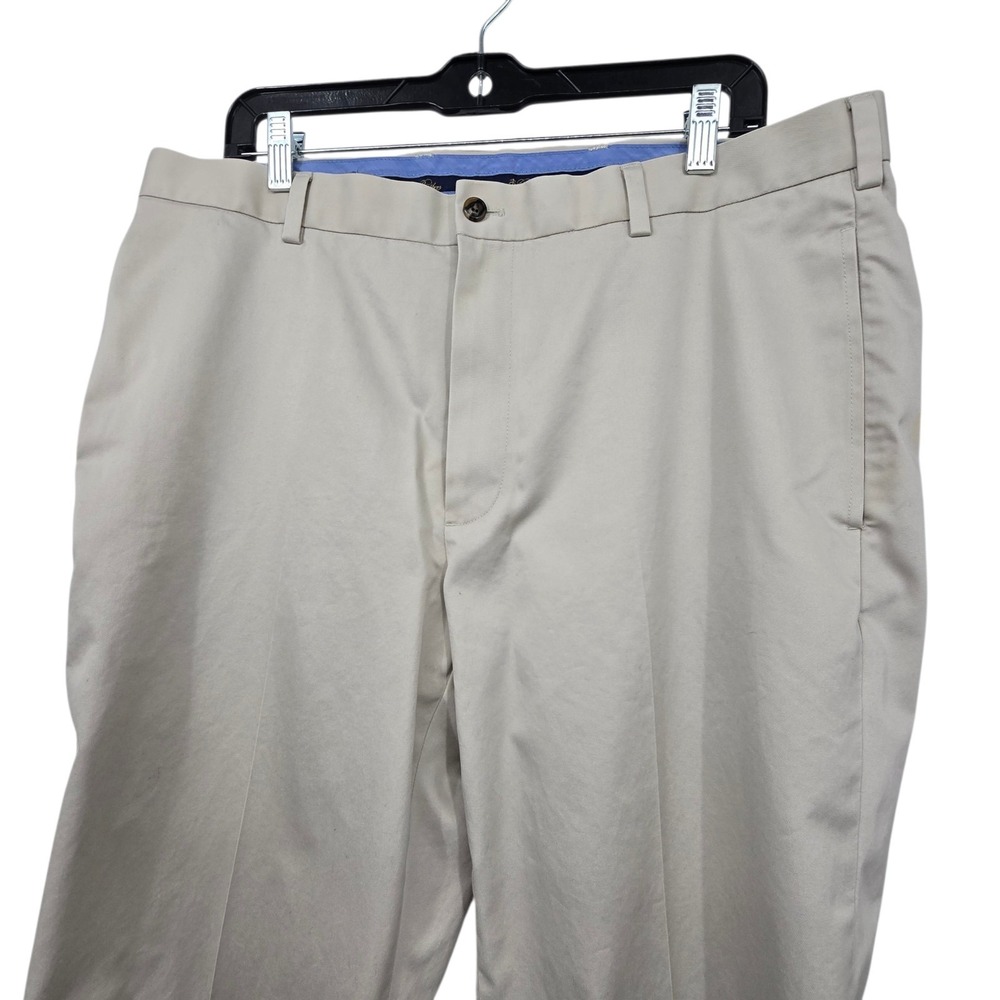 Brooks Bros Advantage Chino Clark Pants‎ Mens 37x30 Beige Biz Casual Lightweight